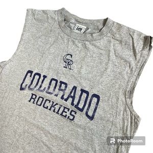 - Vintage MLB - Y2K Lee Sport - Colorado Rockies - Muscle T-Shirt Tank Top - M